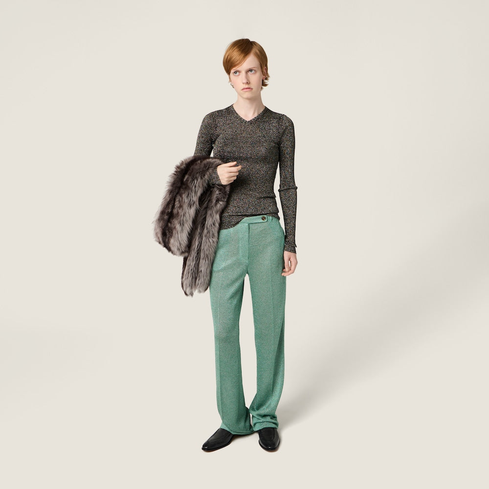 Miu Miu Lurex kalhoty