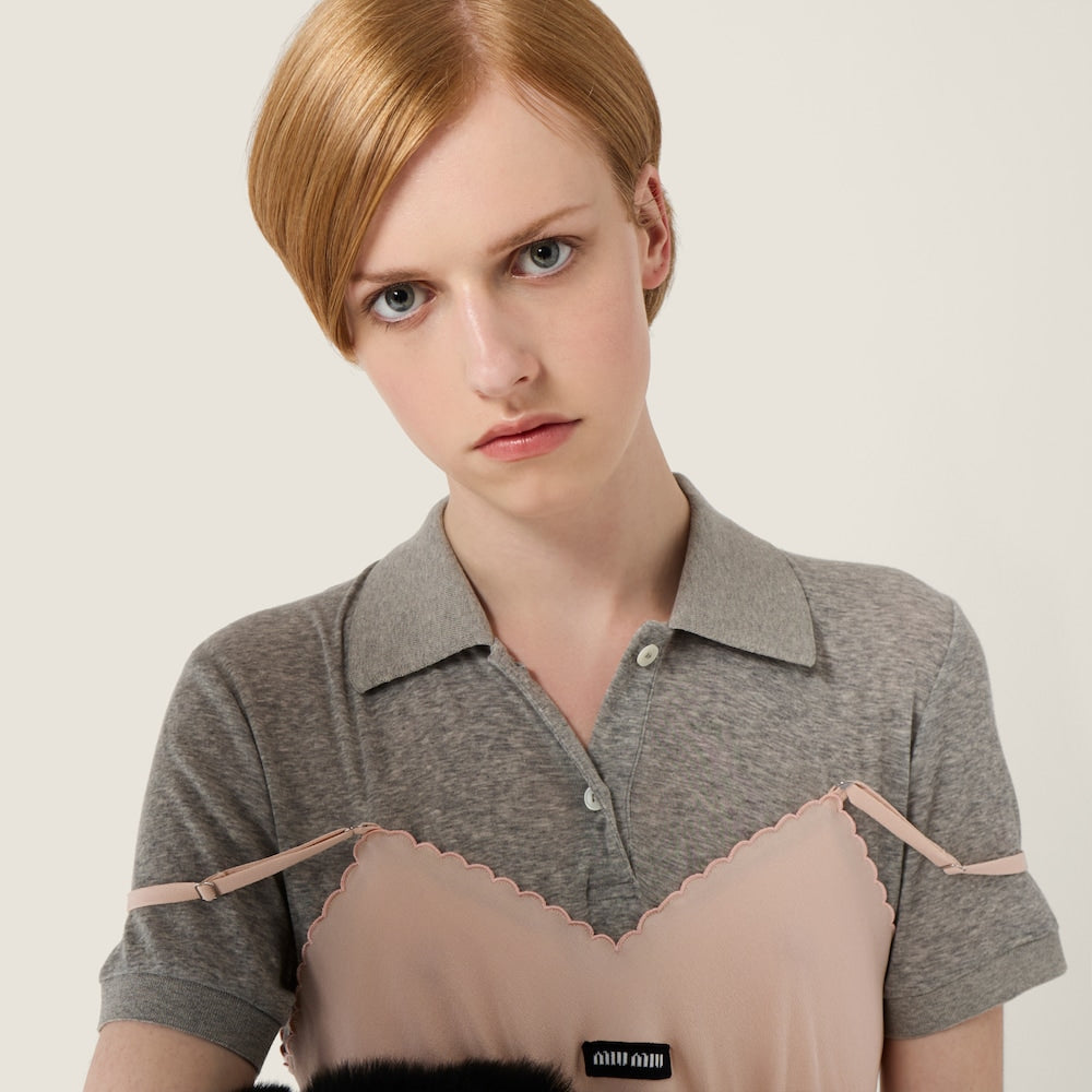 Miu Miu Marocain krepové šaty