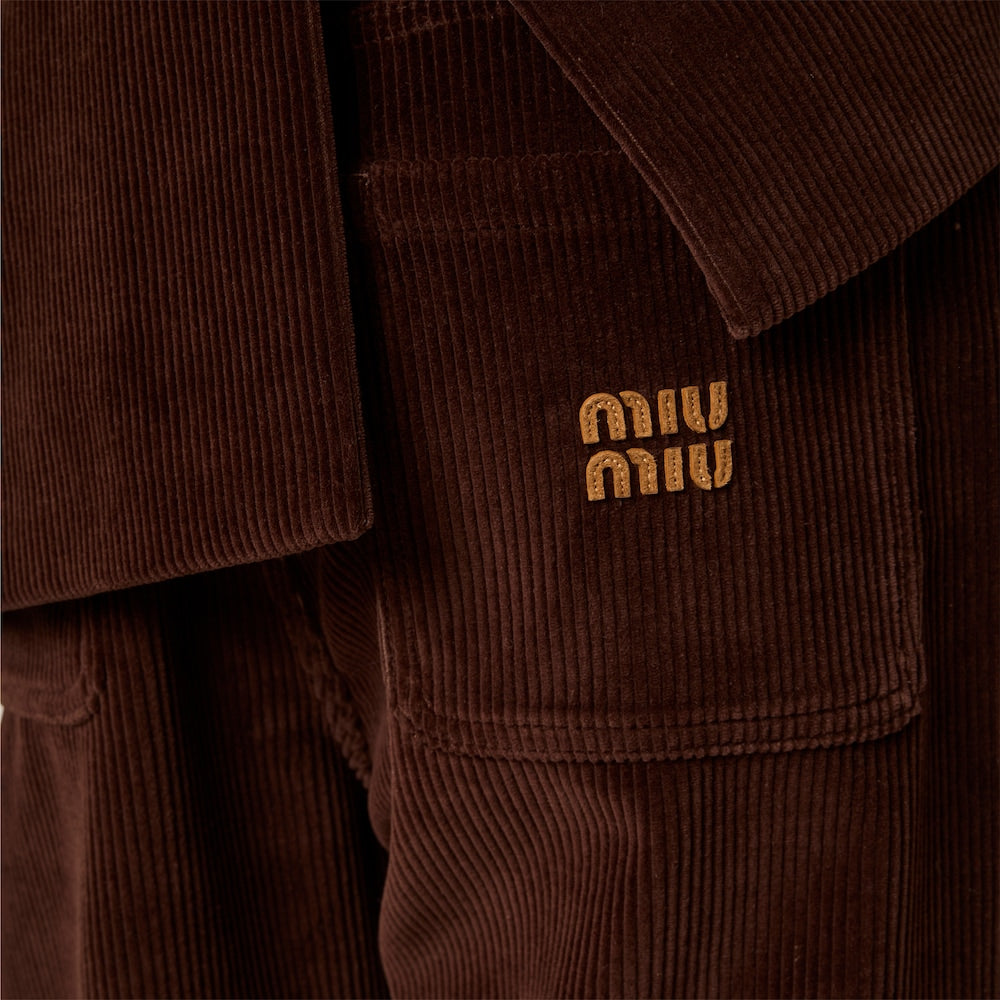 Miu Miu manšestrové kalhoty