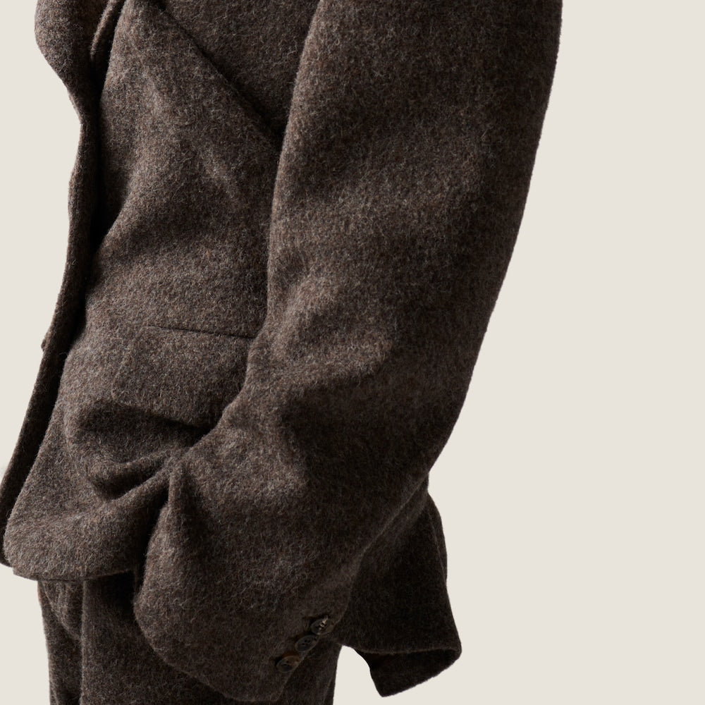 Miu Miu jednorozepínací lehké sako ze shetlandské vlny