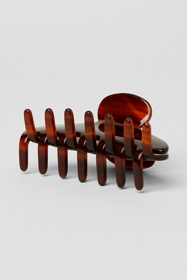 Alo Yoga 90's Claw Clip - hnědá želvovina