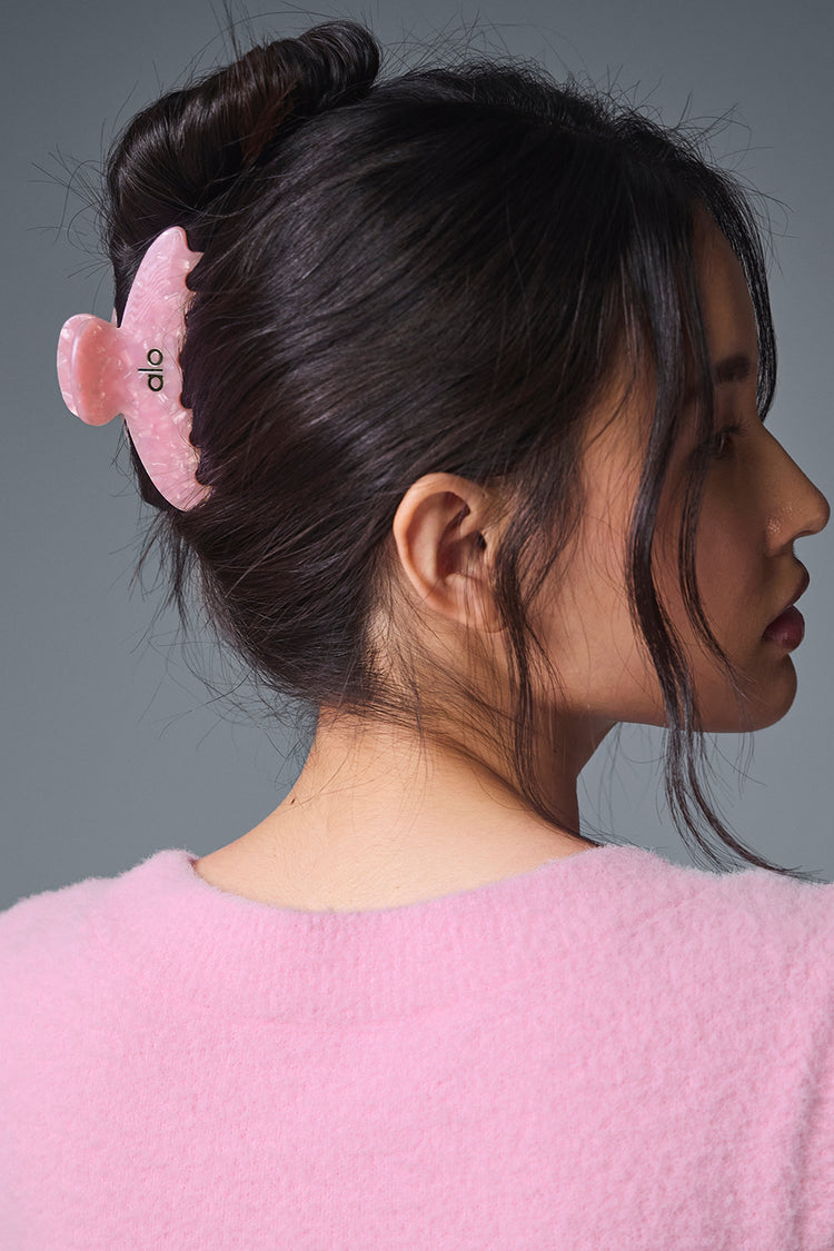 Alo Yoga 90's Claw Clip - Pink Bubble Bath