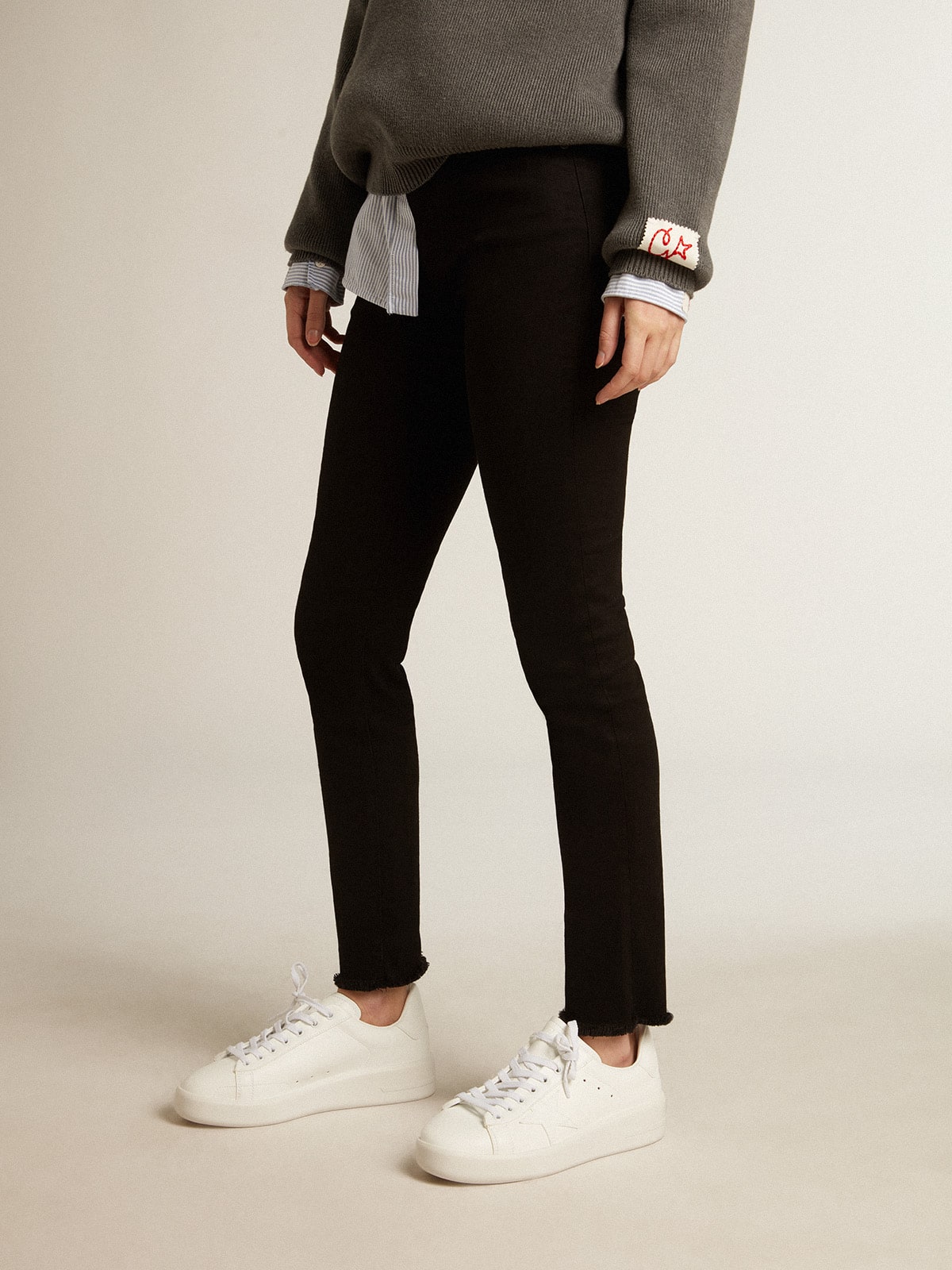 Golden Goose dámské Purestar z bio materiálů s bílou hvězdou a patním poutkem