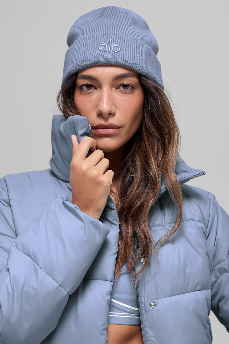 Alo Yoga Gold Rush prošívaná bunda - Winter Frost