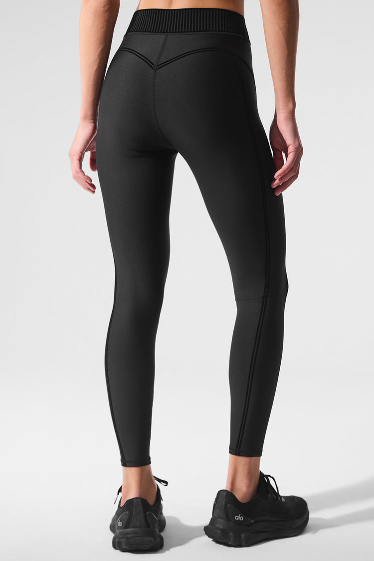 Alo Yoga Airlift High-Waist 7/8 Line Up Legging - černá