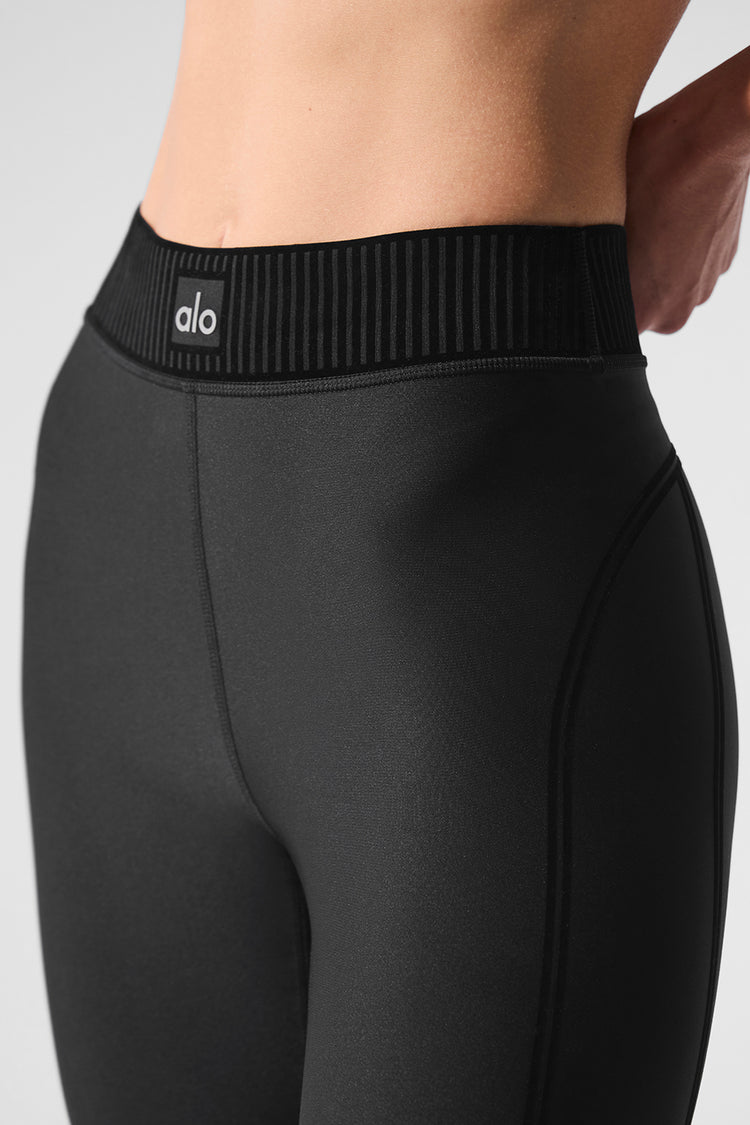Alo Yoga Airlift High-Waist 7/8 Line Up Legging - černá