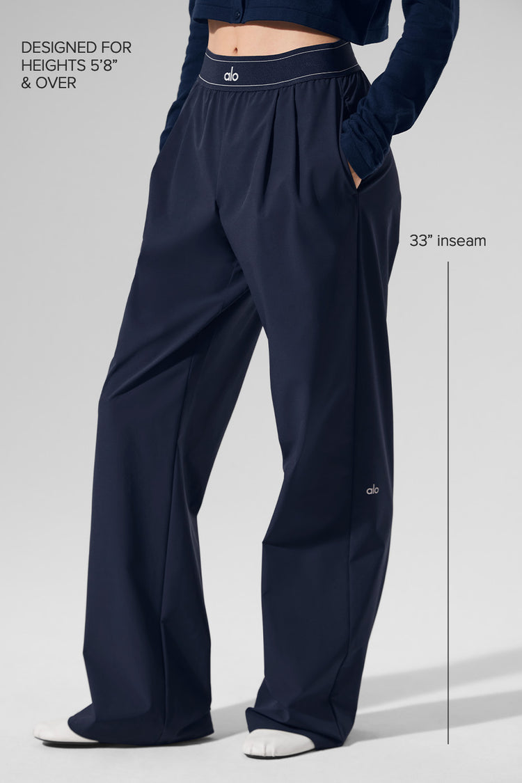 Alo Yoga Suit Up Trouser (Long) - námořnická modrá