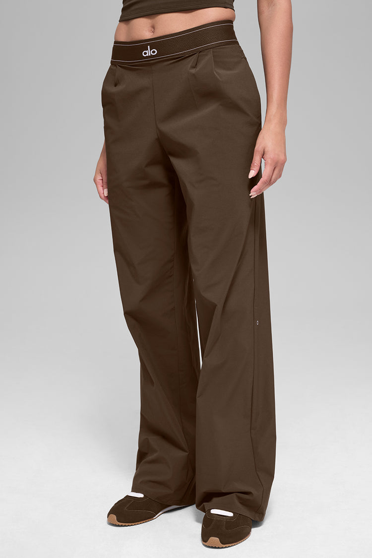 Alo Yoga Suit Up Trouser (Long) - hnědá