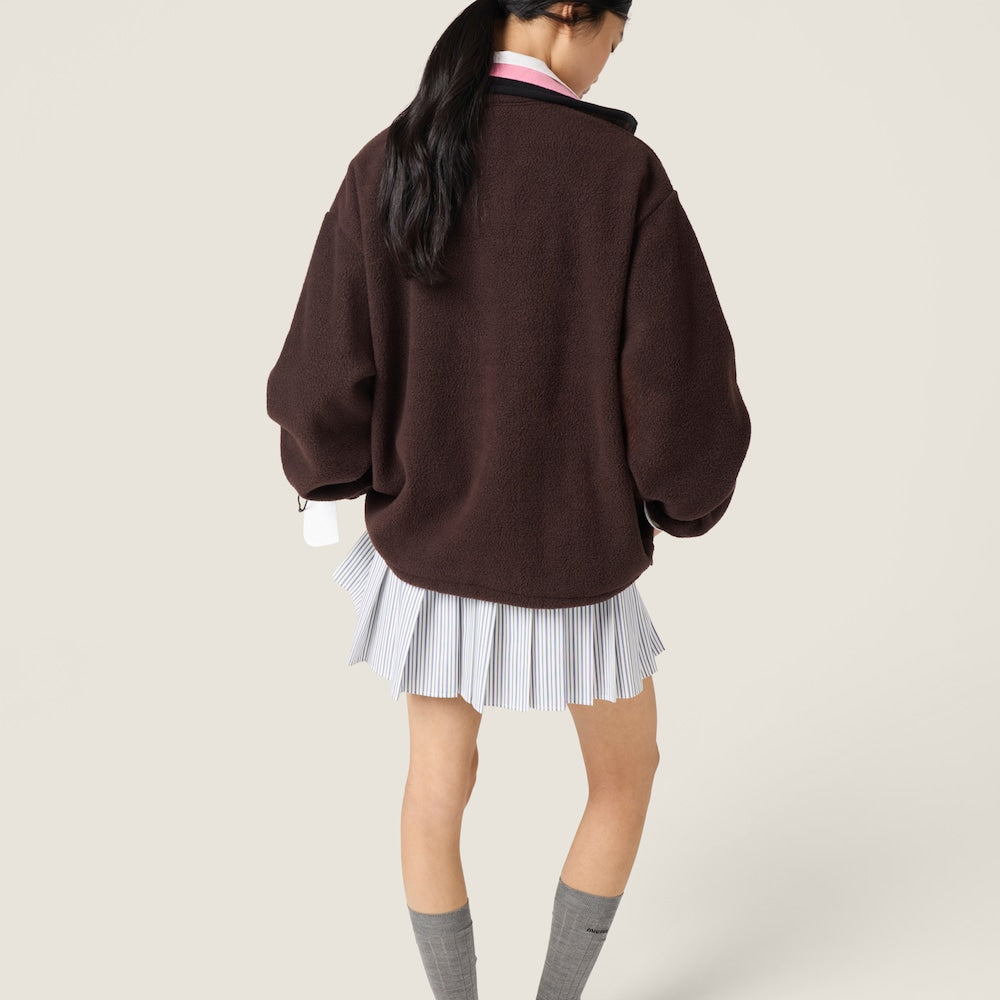 Miu Miu fleecová bunda na zip