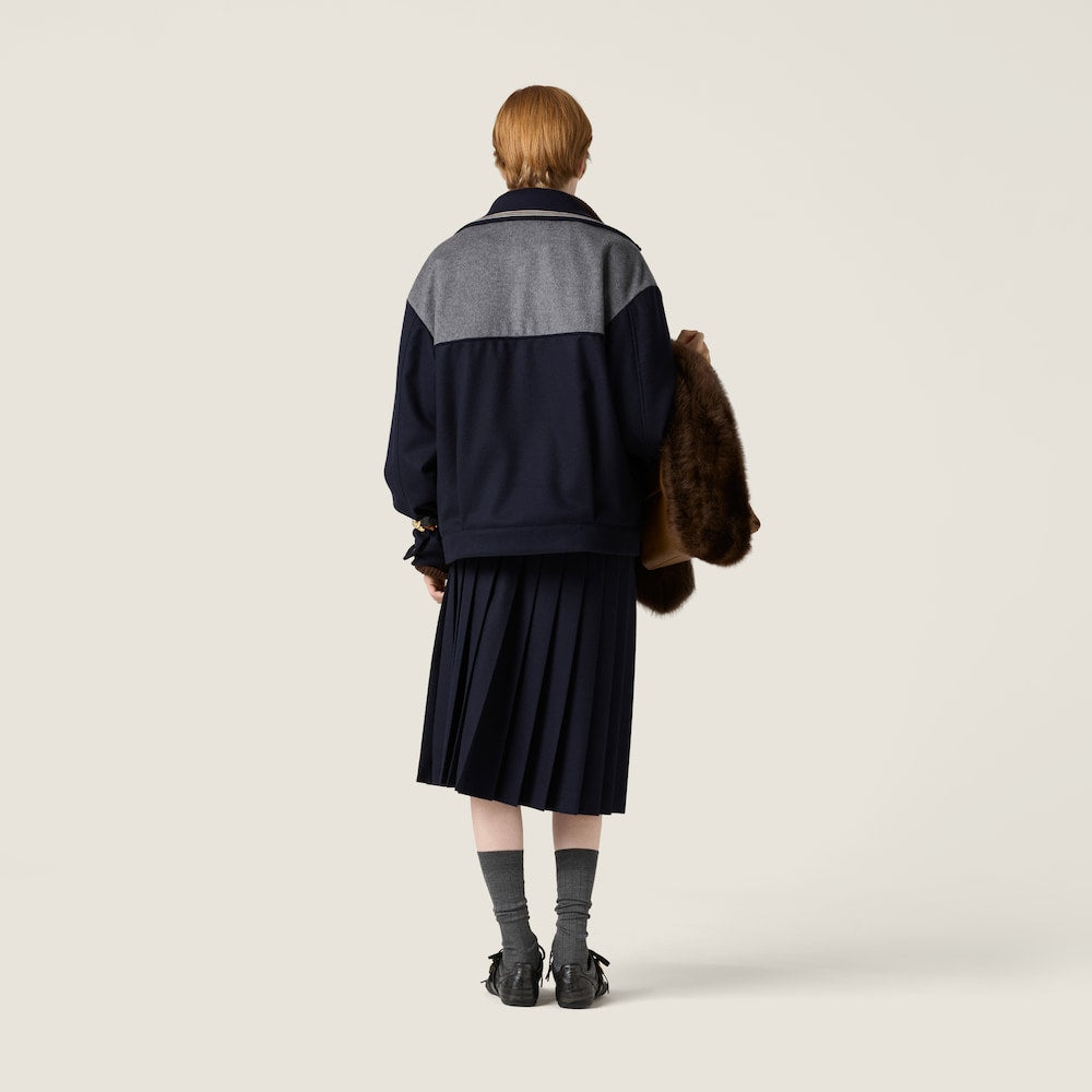 Miu Miu velurová midi-sukně