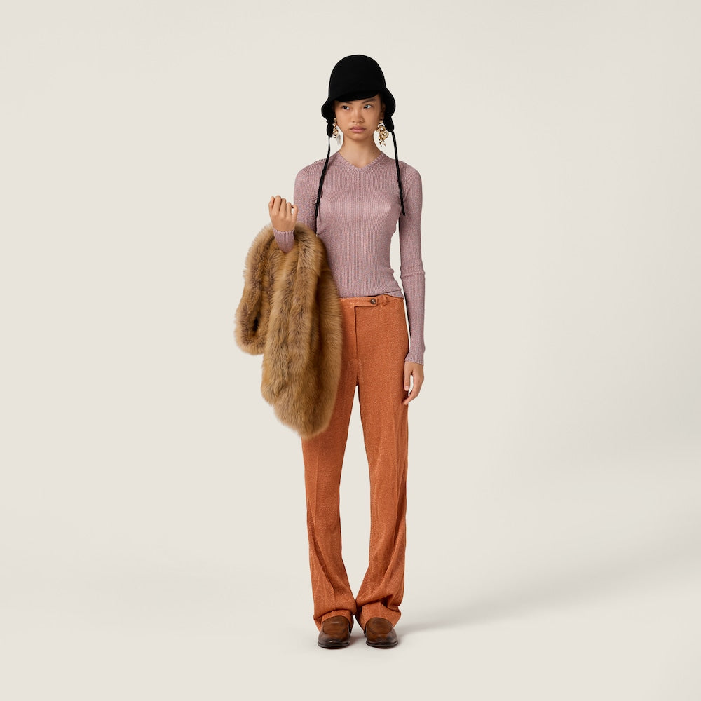 Miu Miu Lurex kalhoty