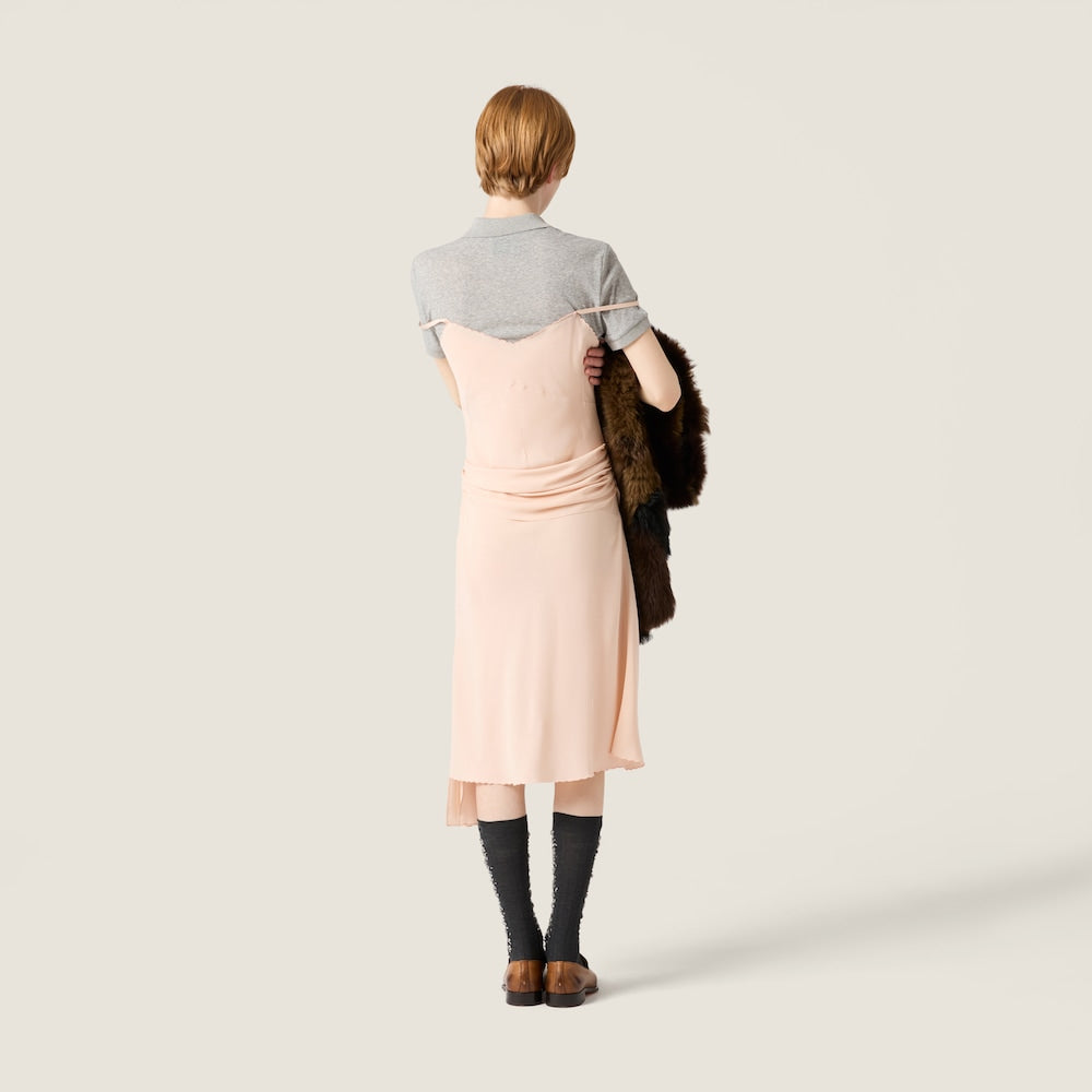 Miu Miu Marocain krepové šaty