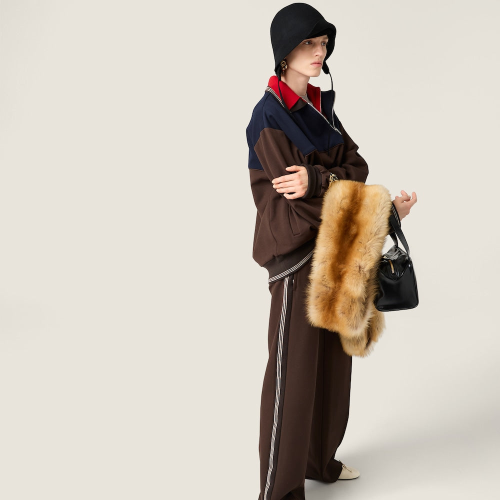 Miu Miu Fabric stitch pletené kalhoty