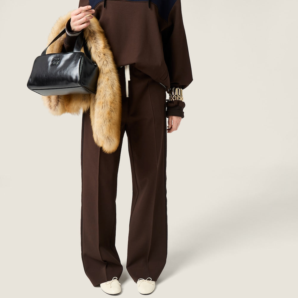 Miu Miu Fabric stitch pletené kalhoty